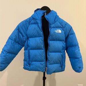 The North Face Blue Reversible Puffer Jacket